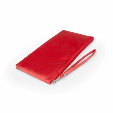 EasyToys Etui na akcesoria z zamkiem błyskawicznym czerwone 24x10cm