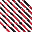 Fetish Collection Flogger 64 cm czerwono-czarny z rączką PU