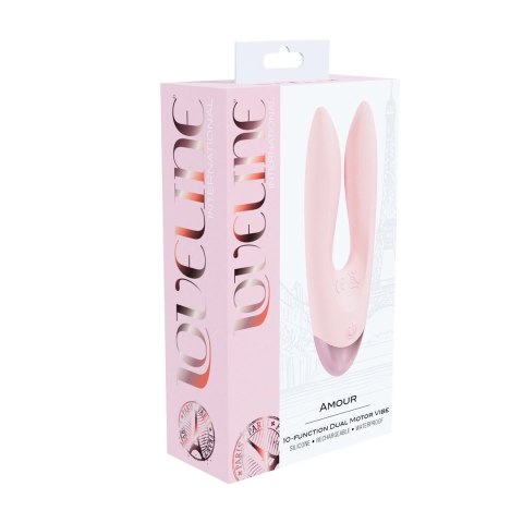 Loveline Amour Paris Dual Motor System Rożowy Silikonowy