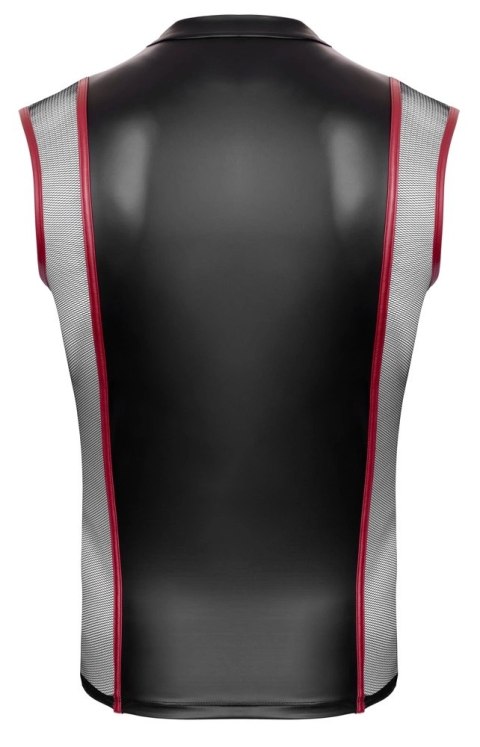 NEK Koszulka Bez Rękawow Czarna Matowa z Kontrastowymi Wstawkami M