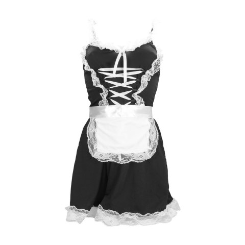 Obsessive French Maid Kostium S/M Czarny z Akcesoriami