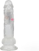 RealRock LED Wibrujący Model Anatomiczny z Przyssawką 20 cm Transparentny