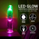 RealRock LED Wibrujący Model Prosty 15 cm Transparentny