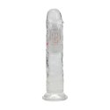 RealRock LED Wibrujący Model Prosty 18 cm Transparentny