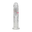 RealRock LED Wibrujący Model Prosty 18 cm Transparentny