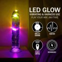 RealRock LED Wibrujący Model Prosty 18 cm Transparentny