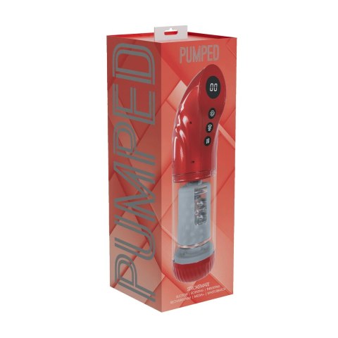 Shots StrokeMate Metaliczny Czerwony System Rotacji i Ssania 8714273061362