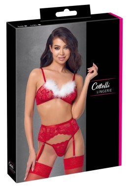 Cottelli Lingerie X-Mas Zestaw Bielizny Koronkowej L/XL Czerwony