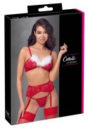Cottelli Lingerie X-Mas komplet bielizny koronkowej S/M czerwień