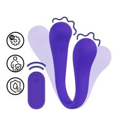 Loveline FlexiVibe Fioletowy - Podwojny Model Zdalnie Sterowany