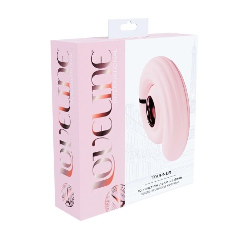 Loveline Tourner Pink - Wibrujący model spiralny, 10 trybow pracy