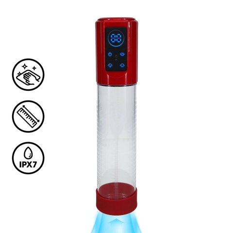 MegaLift Automatyczna Pompa Prożniowa Wodoodporna Metaliczna Czerwień