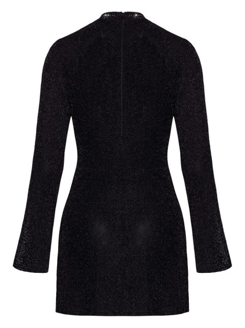 Noir sukienka mini XL czarna z połyskującymi zdobieniami