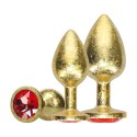 Ouch! Paris Collection Zestaw Metalowych Korkow Anatomicznych Złoty 3 szt.