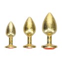 Ouch! Paris Collection Zestaw Metalowych Korkow Anatomicznych Złoty 3 szt.