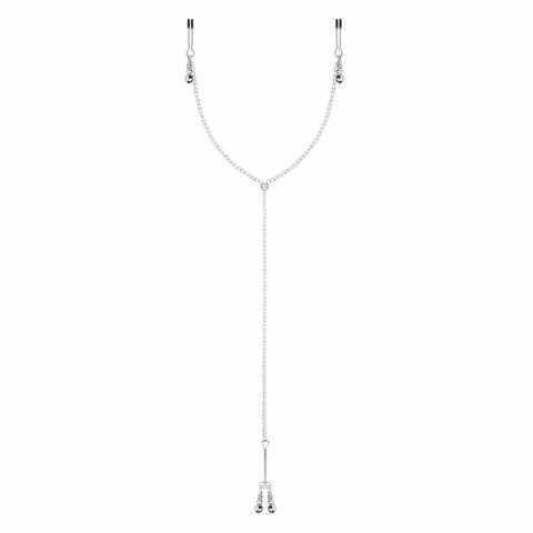 Bedroom Fantasies Zestaw Srebrnych Klipsow Regulowanych - Stal/Silikon