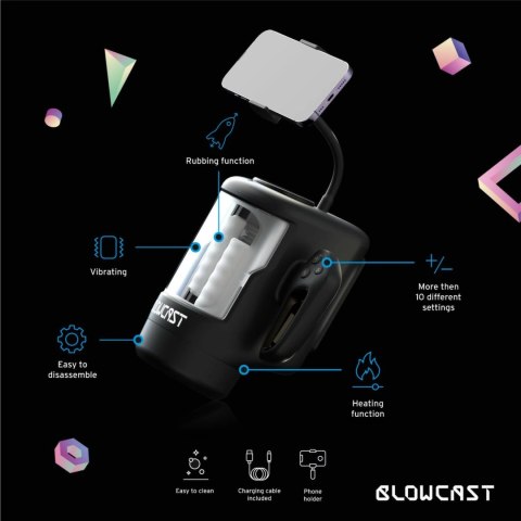Blowcast WingXP - urządzenie intymne z uchwytem na telefon, funkcje 3w1
