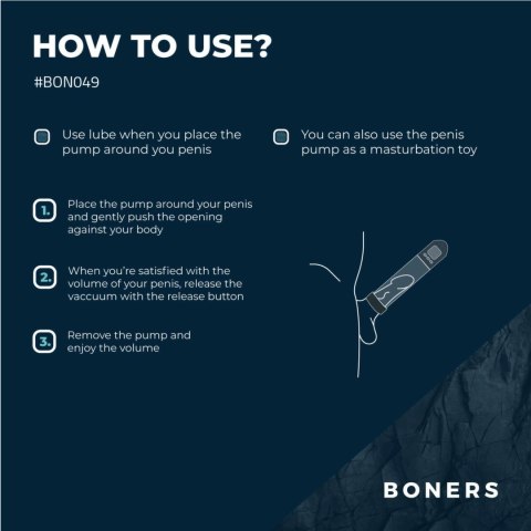 Boners System Power+ Inteligentna Pompa Prożniowa z Wyświetlaczem LCD