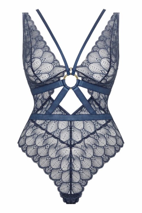 Exclusive Body Sweetest Taboo koronkowy z odpinanym paskiem, beżowy