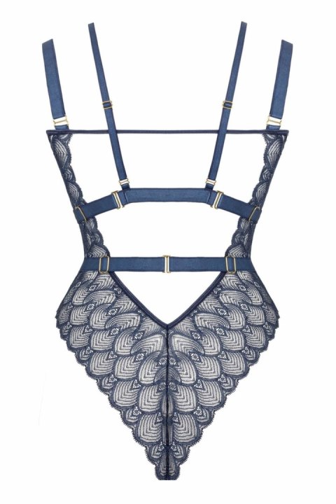 Exclusive Body Sweetest Taboo koronkowy z odpinanym paskiem, beżowy