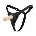 EasyToys Zestaw z uprzężą i modelem anatomicznym silikonowym czarny