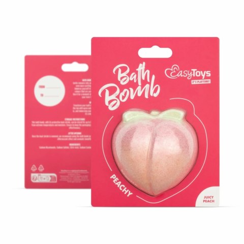 Easytoys Peachy kula do kąpieli o zapachu brzoskwini 120g