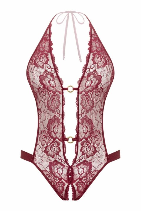 Obsessive Body Basic Instinct koronkowy z ozdobnymi detalami złota L/XL