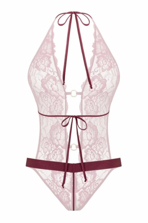 Obsessive Body Basic Instinct koronkowy z ozdobnymi detalami złota L/XL