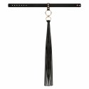 Rosy Gold Obroża z Chwostem Flogger Black - Elegancki Czarny Akcent