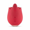 Teazers Rose Model - Wibrujący Symulator z Funkcją Licking, Czerwony