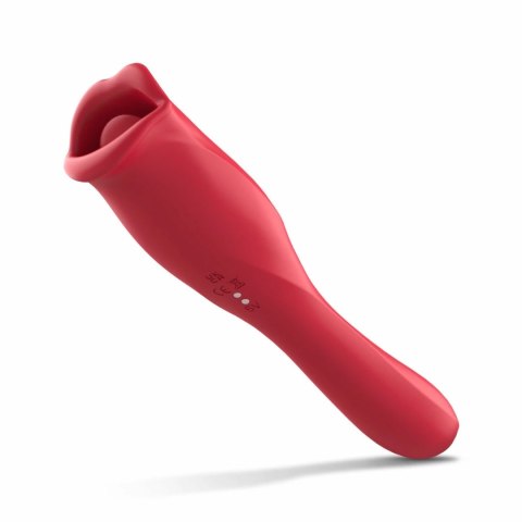 Teazers VibeLick - dwustronny model z funkcją ruchomego języczka, fioletowy