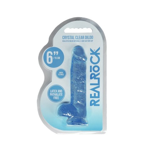 RealRock Crystal Clear 17 cm - Model anatomiczny z przyssawką