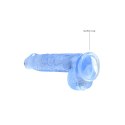 RealRock Crystal Clear 17 cm - Model anatomiczny z przyssawką