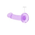 RealRock Crystal Clear 17 cm - model z przyssawką, transparentny