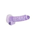 RealRock Crystal Clear 19 cm model z anatomiczną podstawą i przyssawką