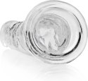 RealRock Crystal Clear 23 cm - Model z Przyssawką, Transparentny