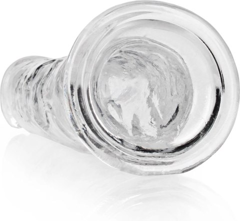 RealRock Crystal Clear 23 cm - Model z Przyssawką, Transparentny