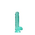 RealRock Crystal Clear model 17 cm z mocną przyssawką, transparentny