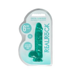 RealRock Crystal Clear model 17 cm z mocną przyssawką, transparentny