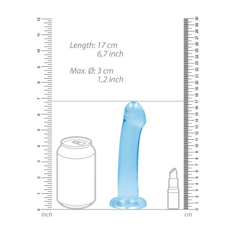 RealRock Crystal Clear model 17 cm z przyssawką, transparentny