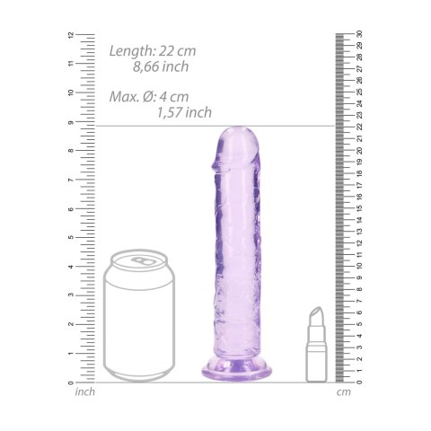 RealRock Crystal Clear model 20 cm - anatomiczny model z przyssawką