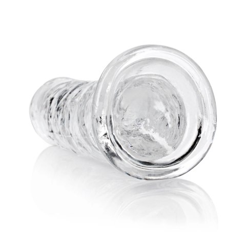 RealRock Crystal Clear model 20 cm z mocną przyssawką - przezroczysty