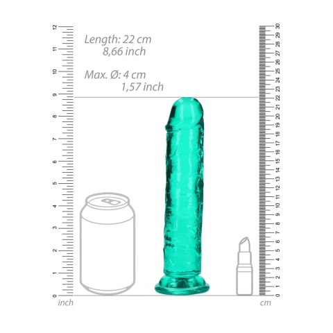 RealRock Crystal Clear model 20 cm z przyssawką - transparentny