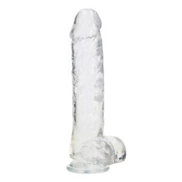 RealRock Crystal Clear model z anatomicznymi detalami 25,4 cm
