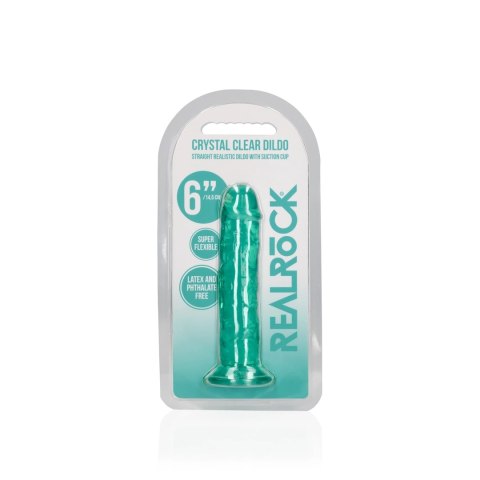 RealRock Crystal Clear model z przyssawką 14,5 cm, transparentny