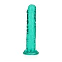 RealRock Crystal Clear model z przyssawką 14,5 cm, transparentny