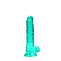 RealRock Crystal Clear model z przyssawką, anatomiczny 19 cm