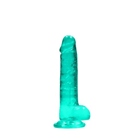 RealRock Crystal Clear model z przyssawką, anatomiczny 19 cm