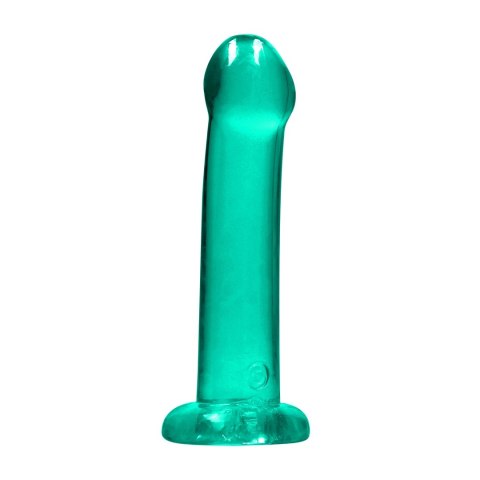 RealRock Crystal Clear model z przyssawką, gładki 17 cm