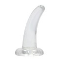 RealRock Crystal Clear model zakrzywiony 11,5 cm z przyssawką